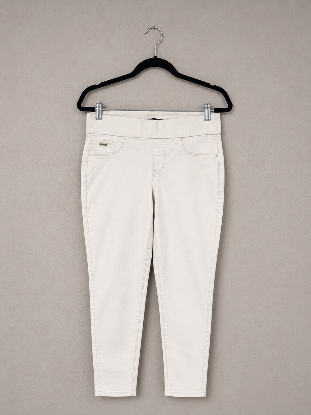 Nine West Cream Ankle Crop Jeans